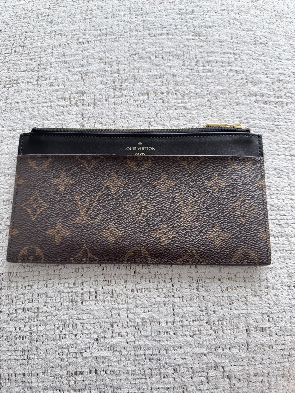 Louis Vuitton Monogram Slim Canvas Purse